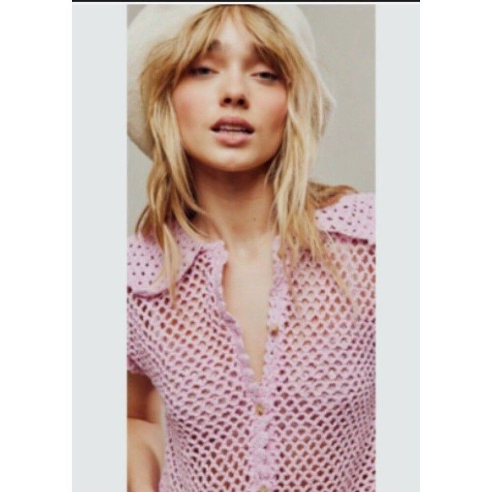 Free People Lily Crochet Top NWT